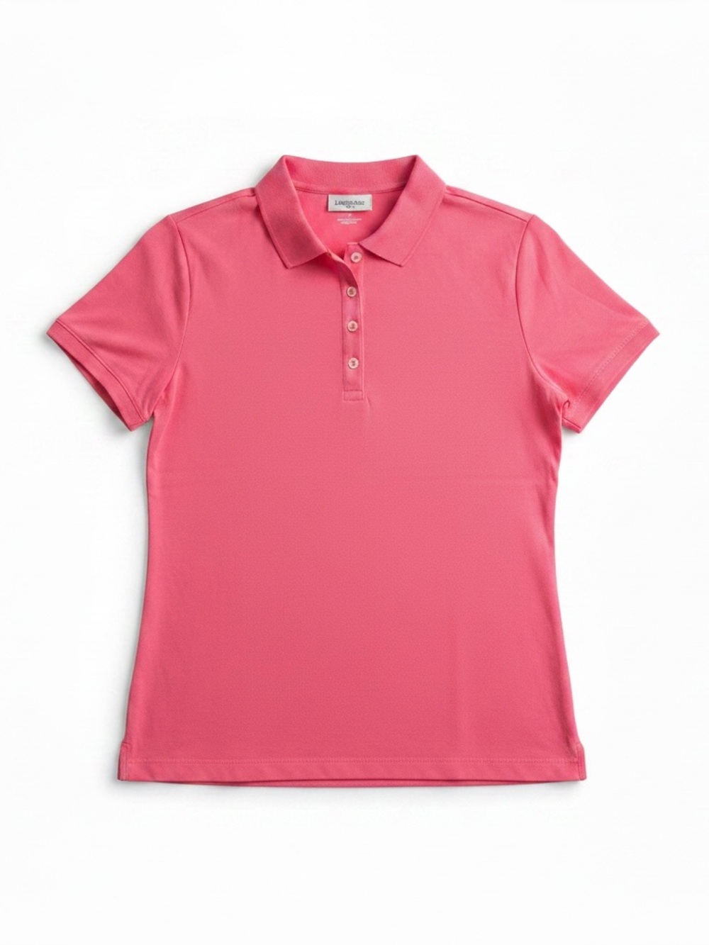 Lands' End Women's Coral Pink Short-Sleeve Polo Size S (6-8) | Spring | Golf